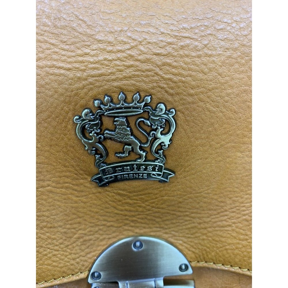 Pratesi Firenze Satchel Convertible Shoulder Bag Italian Calf Leather Co… - Picture 3 of 12